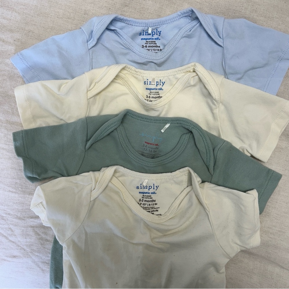 Set of Four Magnetic Me Simply Onesies